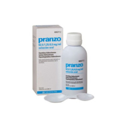 Pranzo 62,5 mg ml 1,25 mg ml 0,5 mg ml solucion oral 1 frasco 200 ml
