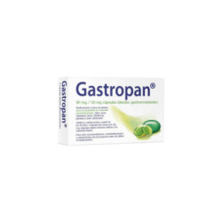 Gastropan 90 mg/50 mg 42 capsulas blandas gastrorresistentes