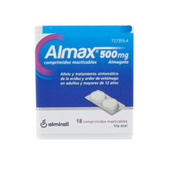 Almax 500 mg 18 comprimidos masticables
