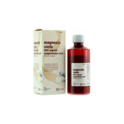 Magnesia cinfa 200 mg/ml suspension oral 1 frasco 260 ml