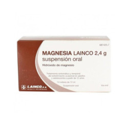 Magnesia lainco 2,4 g 14 sobres suspension oral 12 ml